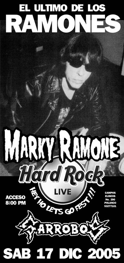 Marky Ramone Hard Rock Live, 